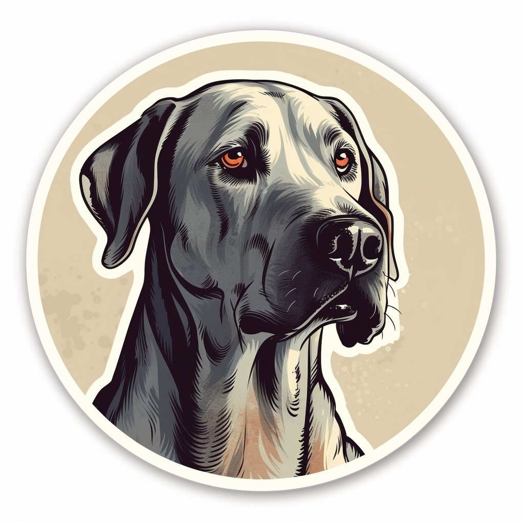 Great Dane Dog Vinyl Decal Sticker for Car, Laptop, Tumbler and more # 2285