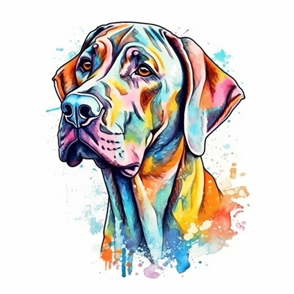 Great Dane Dog Vinyl Decal Sticker for Car, Laptop, Tumbler and more # 001942