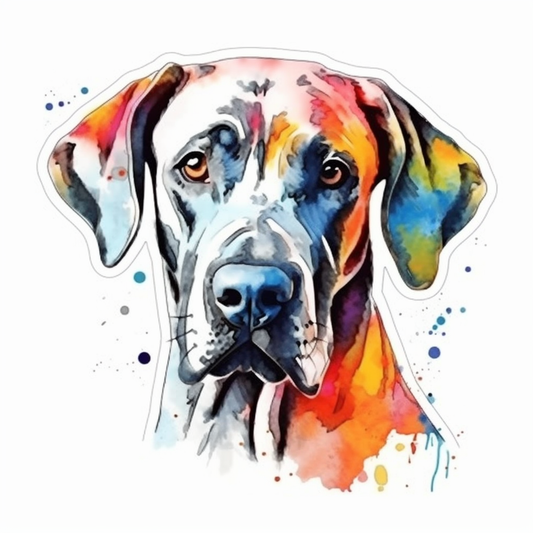 Great Dane Dog Vinyl Decal Sticker for Car, Laptop, Tumbler and more # 2288