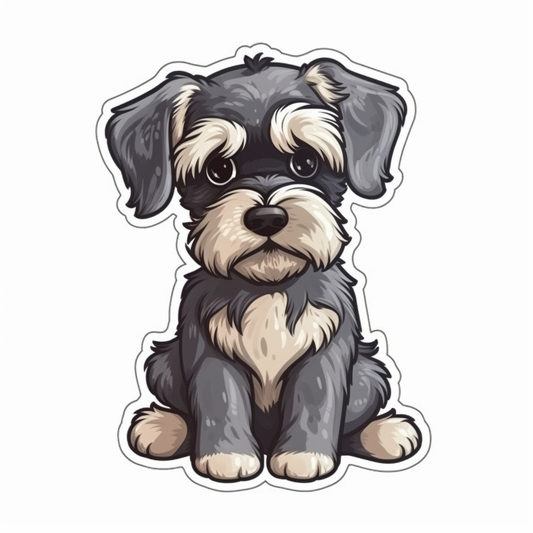 Schnauzer Dog Vinyl Decal Sticker for Car, Laptop, Tumbler and more # 2297