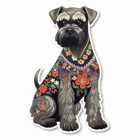 Schnauzer Dog Vinyl Decal Sticker for Car, Laptop, Tumbler and more # 2327