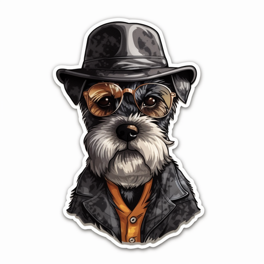 Schnauzer Dog Vinyl Decal Sticker for Car, Laptop, Tumbler and more # 001926