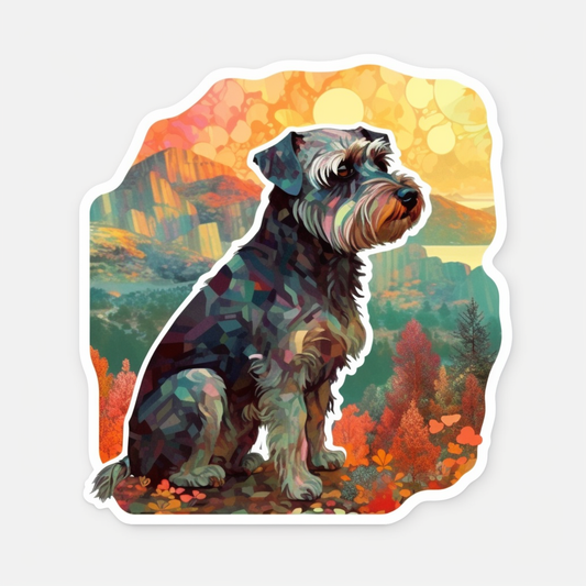 Miniature Schnauzer Dog  Vinyl Decal Sticker for Car, Laptop, Tumbler and more # 002101
