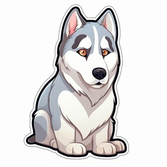 Siberian Dog Vinyl Decal Sticker for Car, Laptop, Tumbler and more # 2070
