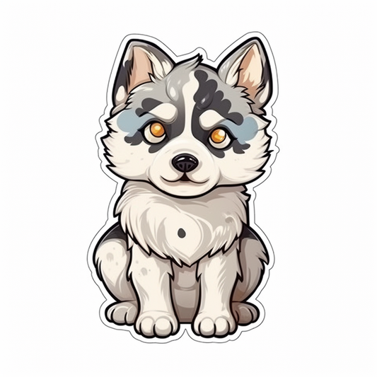 Siberian Dog Vinyl Decal Sticker for Car, Laptop, Tumbler and more # 2037