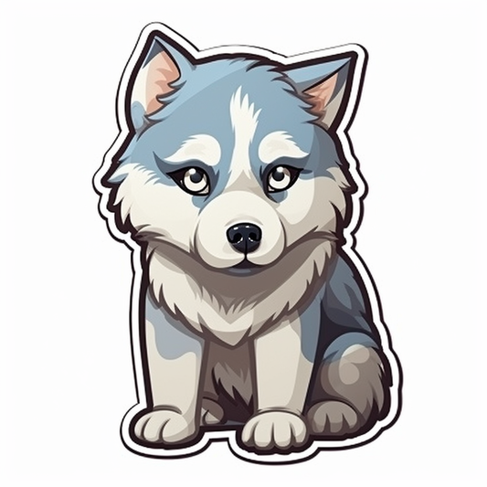 Siberian Dog Vinyl Decal Sticker for Car, Laptop, Tumbler and more # 2038