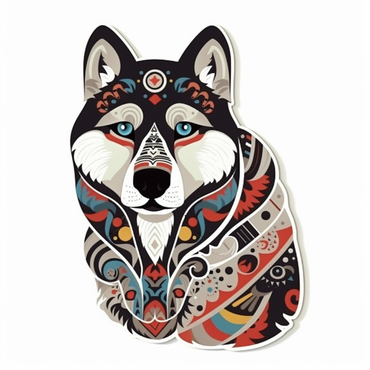 Siberian Dog Vinyl Decal Sticker for Car, Laptop, Tumbler and more # 2036