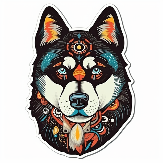 Siberian Dog Vinyl Decal Sticker for Car, Laptop, Tumbler and more # 2041
