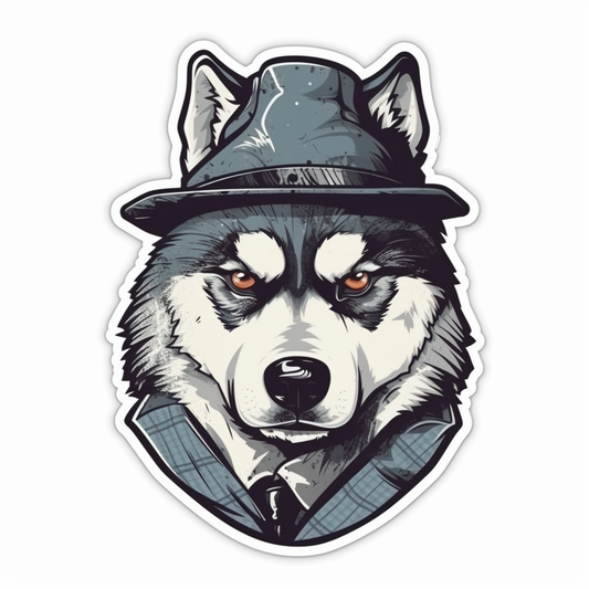 Siberian Dog Vinyl Decal Sticker for Car, Laptop, Tumbler and more # 002388