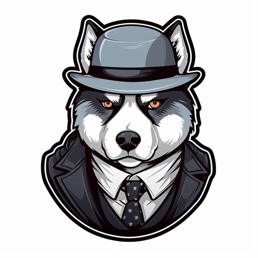 Siberian Dog Vinyl Decal Sticker for Car, Laptop, Tumbler and more # 002218