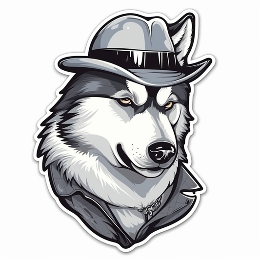 Siberian Dog Vinyl Decal Sticker for Car, Laptop, Tumbler and more # 002364