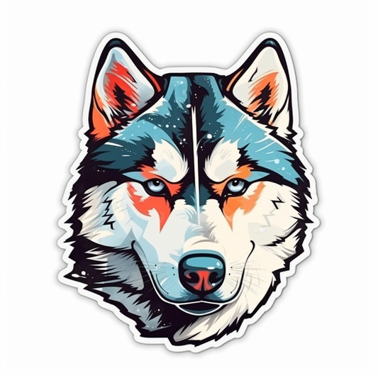 Siberian Dog Vinyl Decal Sticker for Car, Laptop, Tumbler and more # 2031