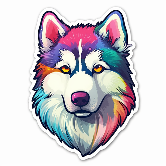 Siberian Dog Vinyl Decal Sticker for Car, Laptop, Tumbler and more # 2035