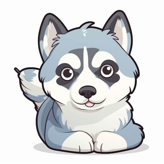 Siberian Dog Vinyl Decal Sticker for Car, Laptop, Tumbler and more # 002414