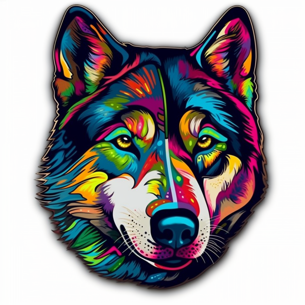 Siberian Dog Vinyl Decal Sticker for Car, Laptop, Tumbler and more # 002399