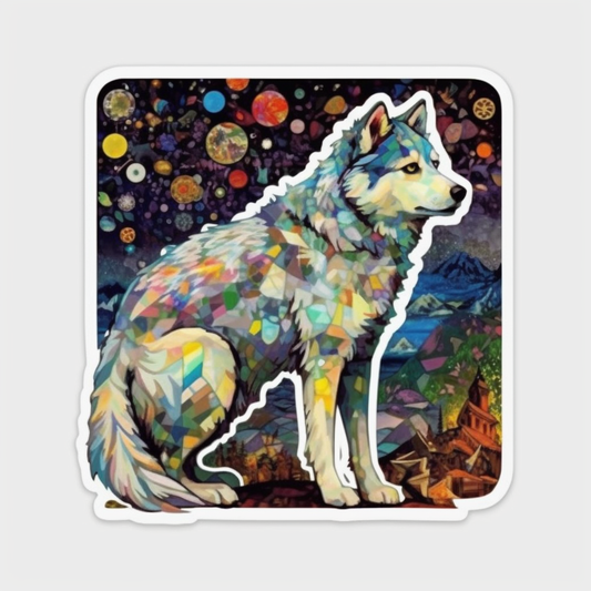Siberian Dog Vinyl Decal Sticker for Car, Laptop, Tumbler and more # 002343