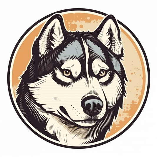 Siberian Dog Vinyl Decal Sticker for Car, Laptop, Tumbler and more # 2030