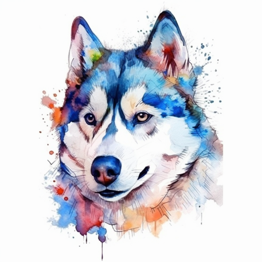 Siberian Dog Vinyl Decal Sticker for Car, Laptop, Tumbler and more # 2064