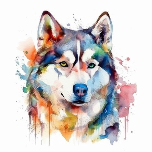 Siberian Dog Vinyl Decal Sticker for Car, Laptop, Tumbler and more # 002491