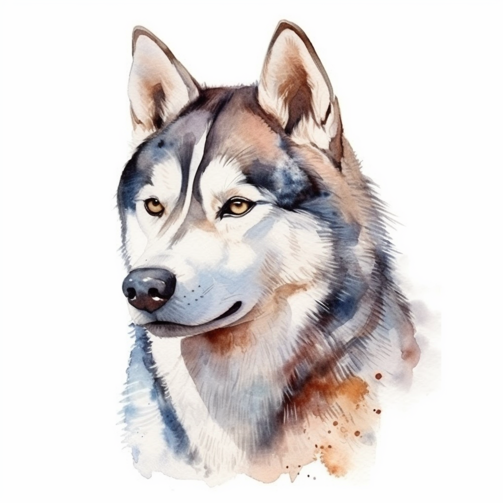 Siberian Dog Vinyl Decal Sticker for Car, Laptop, Tumbler and more # 002197