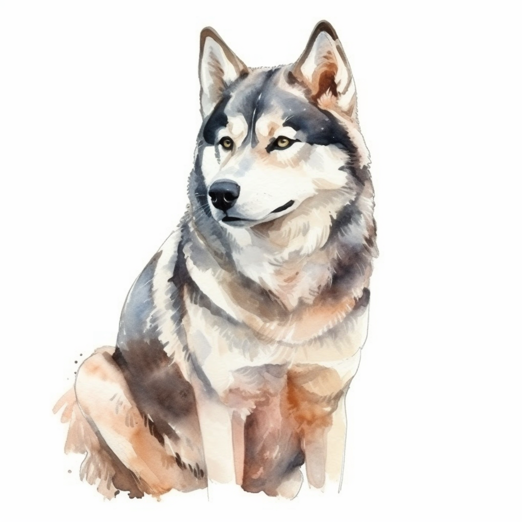 Siberian Dog Vinyl Decal Sticker for Car, Laptop, Tumbler and more # 002184