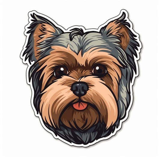 Yorkshire Dog Vinyl Decal Sticker for Car, Laptop, Tumbler and more # 2119
