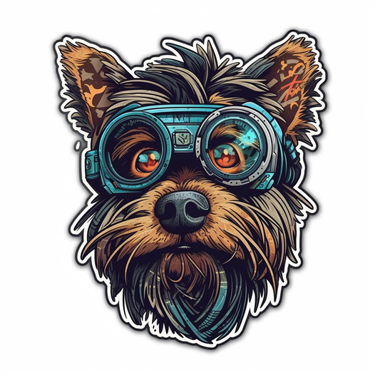 Yorkshire Dog Vinyl Decal Sticker for Car, Laptop, Tumbler and more # 2134