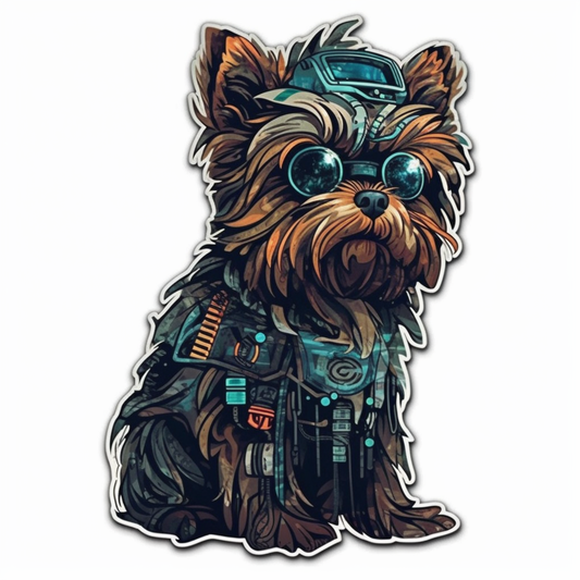 Yorkshire Dog Vinyl Decal Sticker for Car, Laptop, Tumbler and more # 2132