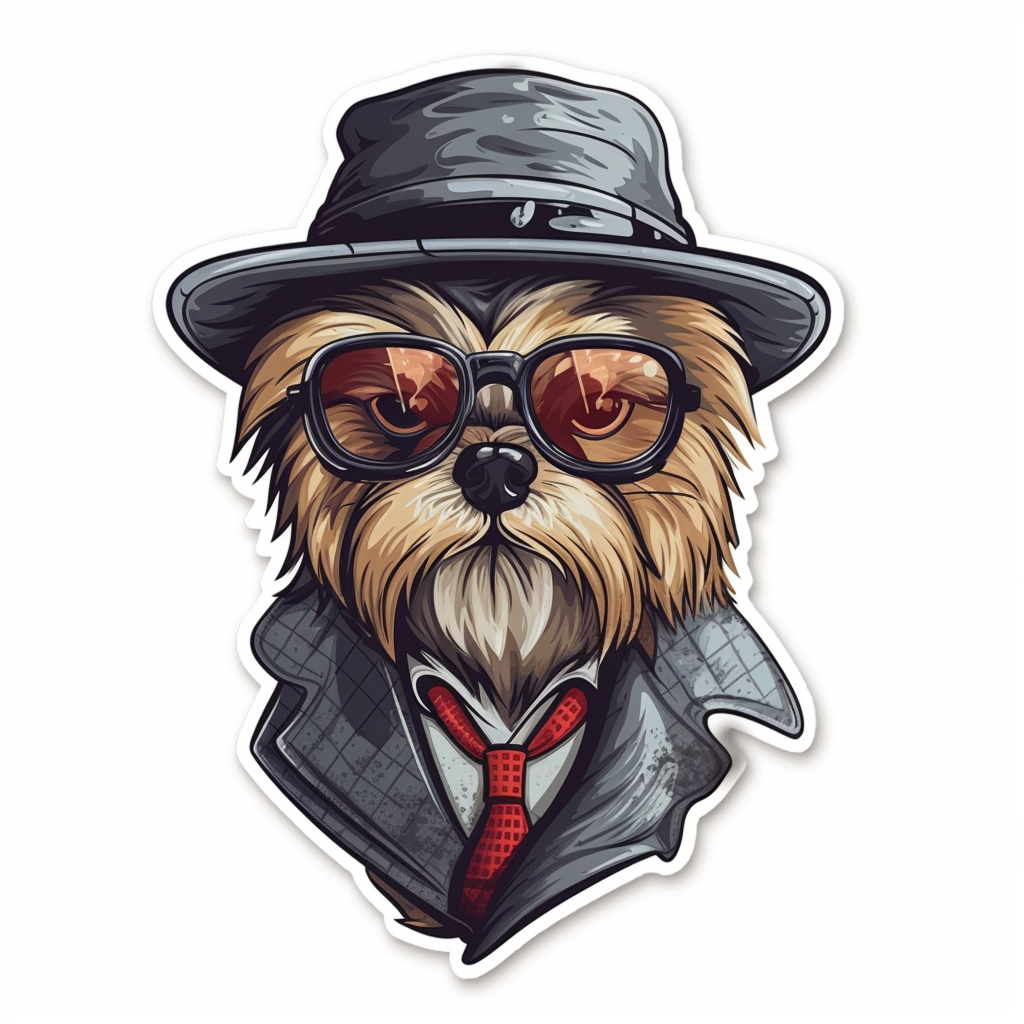 Yorkshire Dog Vinyl Decal Sticker for Car, Laptop, Tumbler and more # 002389