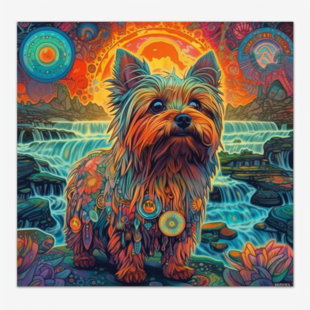 Yorkshire Dog Vinyl Decal Sticker for Car, Laptop, Tumbler and more # 002324