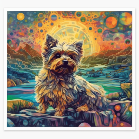 Yorkshire Dog Vinyl Decal Sticker for Car, Laptop, Tumbler and more # 002362