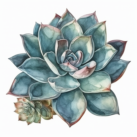 Echeveria Succulent Vinyl Decal Sticker for Car, Laptop, Tumbler and more # 006752