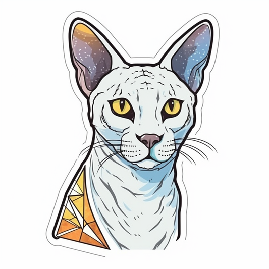 Egyptian Mau Cat Vinyl Decal Sticker for Car, Laptop, Tumbler and more # 007735