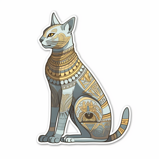 Egyptian Mau Cat Vinyl Decal Sticker for Car, Laptop, Tumbler and more # 007719