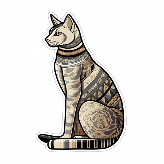 Egyptian Mau Cat Vinyl Decal Sticker for Car, Laptop, Tumbler and more # 007710