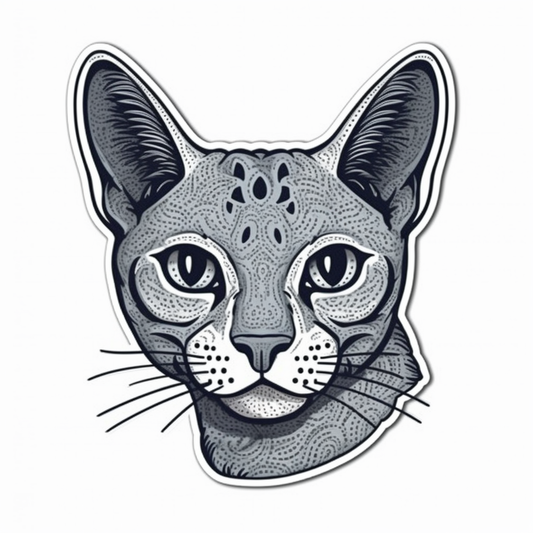 Egyptian Mau Cat Vinyl Decal Sticker for Car, Laptop, Tumbler and more # 007756