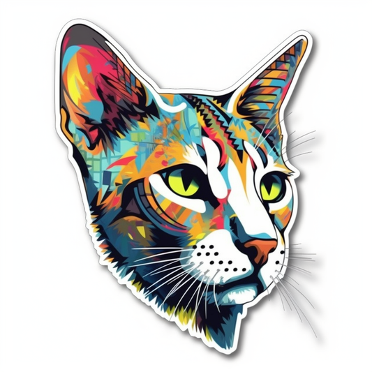 Egyptian Mau Cat Vinyl Decal Sticker for Car, Laptop, Tumbler and more # 007754