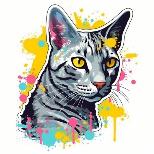 Egyptian Mau Cat Vinyl Decal Sticker for Car, Laptop, Tumbler and more # 007717