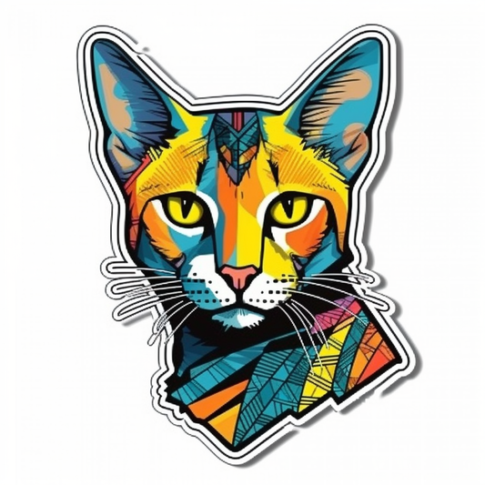 Egyptian Mau Cat Vinyl Decal Sticker for Car, Laptop, Tumbler and more # 007720