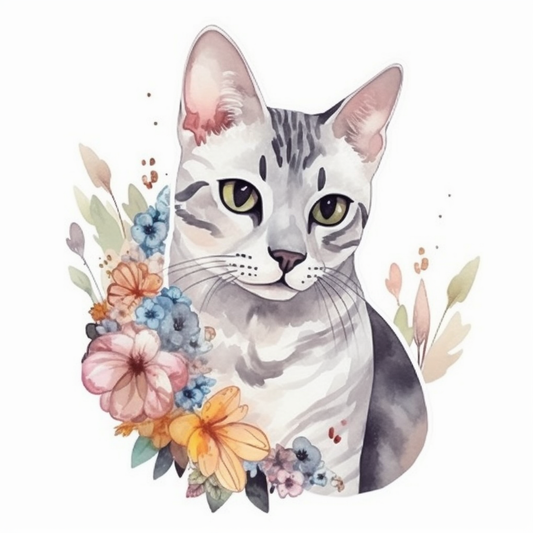Egyptian Mau Cat Vinyl Decal Sticker for Car, Laptop, Tumbler and more # 007763