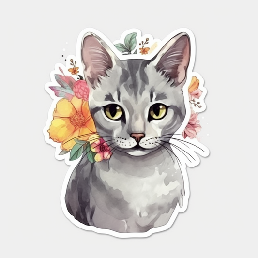 Egyptian Mau Cat Vinyl Decal Sticker for Car, Laptop, Tumbler and more # 007759