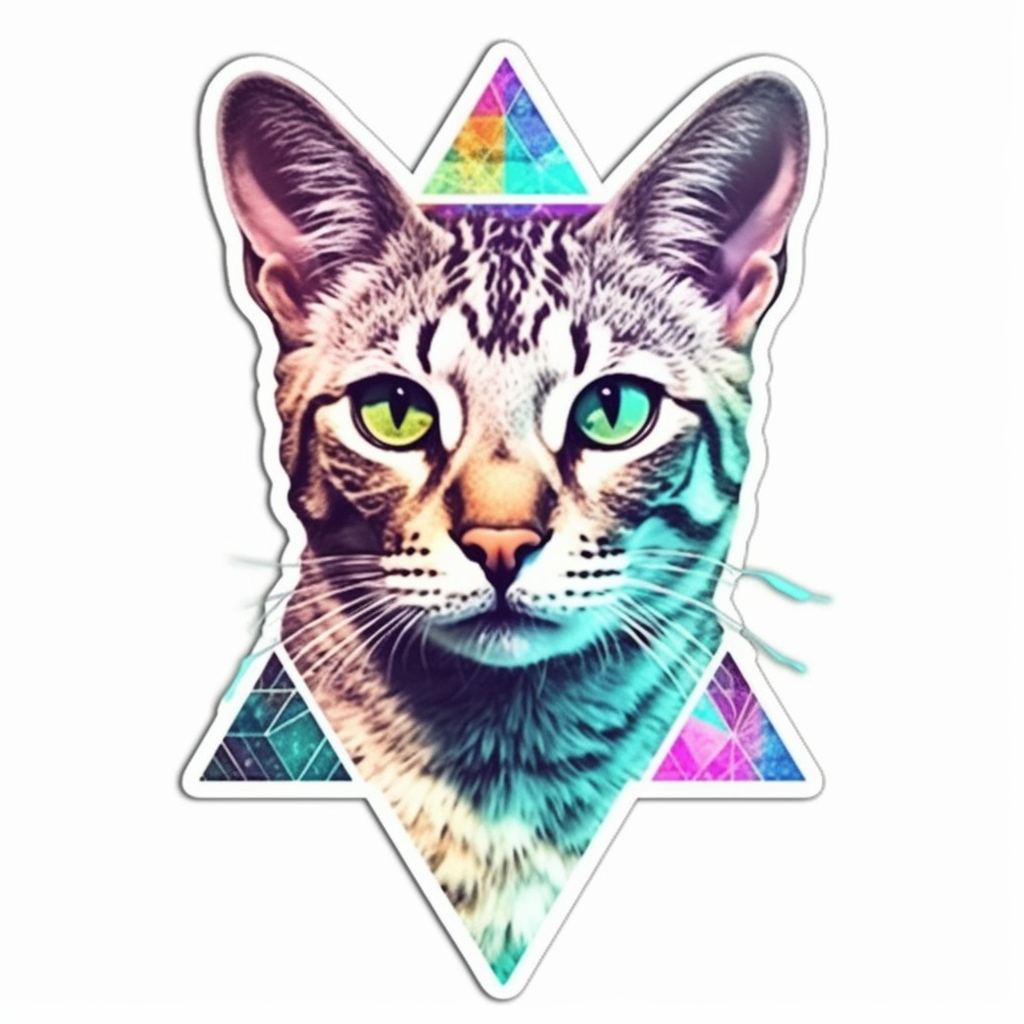 Egyptian Mau Cat Vinyl Decal Sticker for Car, Laptop, Tumbler and more # 007755