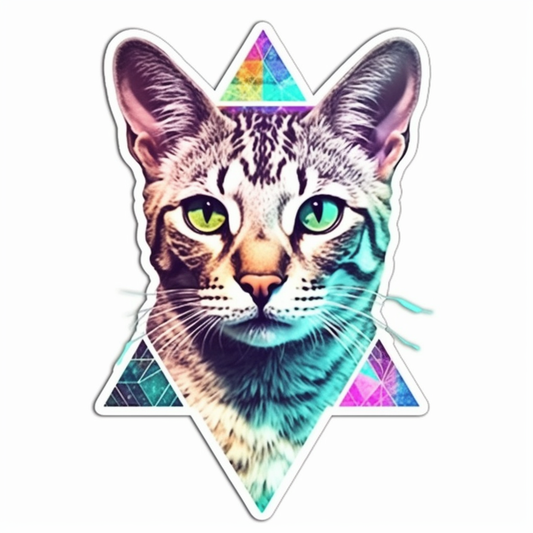 Egyptian Mau Cat Vinyl Decal Sticker for Car, Laptop, Tumbler and more # 007755