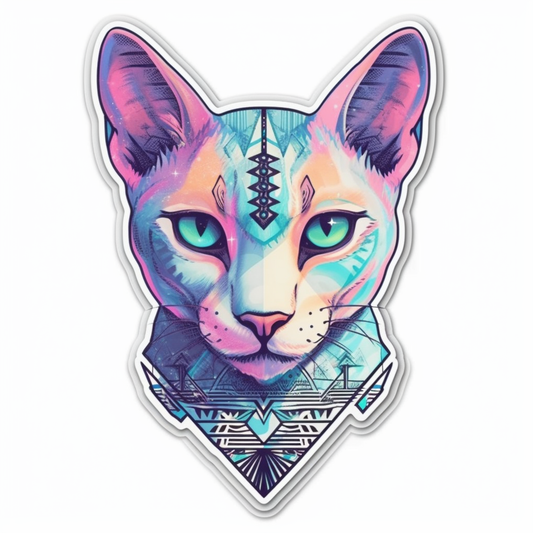 Egyptian Mau Cat Vinyl Decal Sticker for Car, Laptop, Tumbler and more # 007748