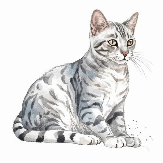 Egyptian Mau Cat Vinyl Decal Sticker for Car, Laptop, Tumbler and more # 007753
