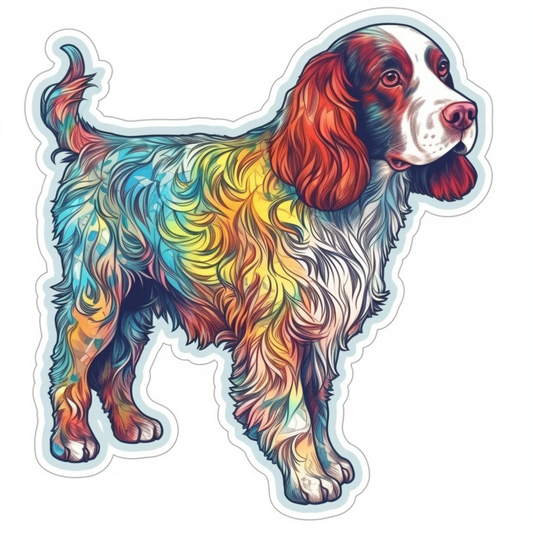 English Springer Spaniel Dog Vinyl Decal Sticker for Car, Laptop, Tumbler and more # 007489