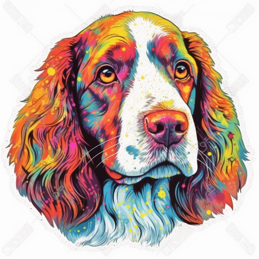 English Springer Spaniel Dog Vinyl Decal Sticker for Car, Laptop, Tumbler and more # 007479