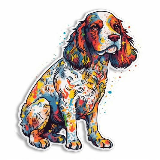 English Springer Spaniel Dog Vinyl Decal Sticker for Car, Laptop, Tumbler and more # 007467