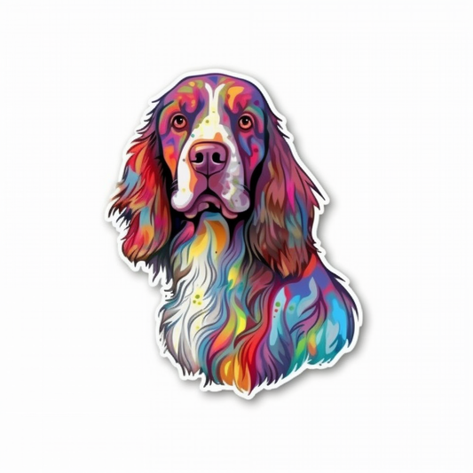 English Springer Spaniel Dog Vinyl Decal Sticker for Car, Laptop, Tumbler and more # 007469