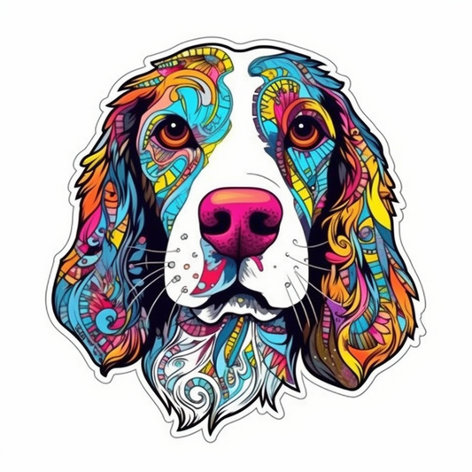 English Springer Spaniel Dog Vinyl Decal Sticker for Car, Laptop, Tumbler and more # 007478